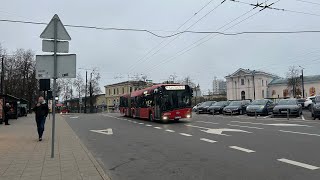 Vilniaus transportas 2G autobusas Stotis – Laisvės pr – Santariškės Sustoja LITEXPO stotelėje [upl. by Daryn522]