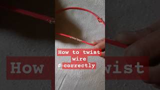 ▶️ How to twist wire correctly electricalengineering shorts electricaltechnology electrican [upl. by Bushey]