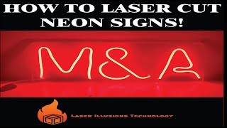 HOW TO LASER CUT LED quotNEONquot SIGNS  LIT Tutorials [upl. by Kendra]