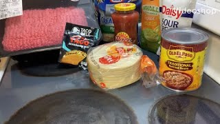 How to make homemade Mexican Chalupas  ASMR COOKING [upl. by Babara]