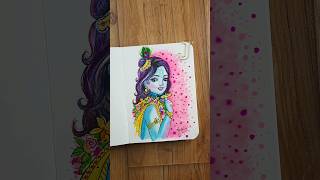 little Krishna drawing Janmashtami Krishna drawing [upl. by Nnaeoj]