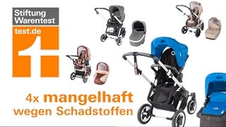 Test Kinderwagen Auch Bugaboo wegen Schadstoffen mangelhaft [upl. by Nymassej380]