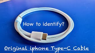 Apple iPhone Typec usbC cable new  original vs fake identify [upl. by Armyn]