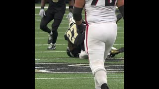 Drake London catches for a 17yard Gain vs New Orleans Saints [upl. by Annoda175]