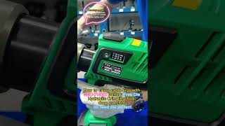 How to crimp cable lugs with GBC 713BD Battery Free Die Hydraulic Crimping Tool hydraulicpump [upl. by Annabella]