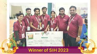 Winners of Smart India Hackathon 2023  Team Technoob  Dronacharya Group of Institutions [upl. by Bobbe]