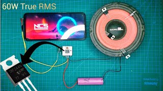 IRFZ44N Mosfet Amplifier Powerfull Circuit with 60W True irfz44n mosfet amplifier [upl. by Aizahs715]