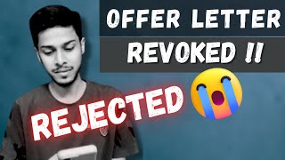 Wipro Rejection Mail  Onboarding cancelled  Offer letter revoked  Elite hiring  Preskilling [upl. by Esela295]