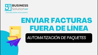 ENVIAR FACTURAS FUERA DE LINEA  FACTURACION EN LINEA [upl. by Lashonde]