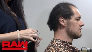 Baron Corbin cuts his hair Raw Exclusive June 11 2018 [upl. by Muncey]