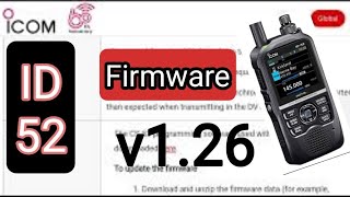 New ICOM ID52 Firmware v126 [upl. by Llezniuq]