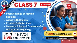 LIVE 4YourCNA Classroom Class 7  CNA Mastery Bedpan Assistance Catheter Care amp More 💧🛏️ [upl. by Nomra]