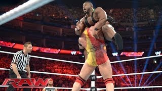 Big E vs Ryback  Beat the Clock Challenge Raw May 19 2014 [upl. by Neoma]