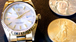 Rolex DAYDATE in 4k UHD Closeup [upl. by Massab]