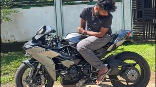 ලංකාවෙ kawasaki ninja H2 එකට පොලිසිය left 😂 ඒක 😂🇱🇰😛🚀 [upl. by Alisan]