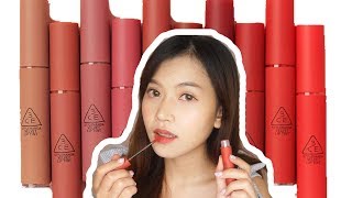 REVIEW NEW 3 CE VELVET LIP TINT ลิปทิ้นจิ้มจุ่มใหม่จาก 3 CE I Adearabitty Blog [upl. by Ecinwahs]