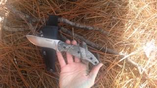 Kershaw Echo Camo Knife 1070C  video demo [upl. by Evyn]