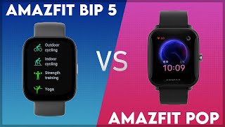 Amazfit Bip 5 vs Amazfit Pop Comparison [upl. by Mcmillan136]