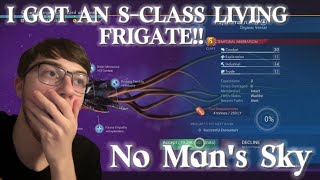 I GOT AN SCLASS LIVING FRIGATE  No Mans Sky [upl. by Raine]