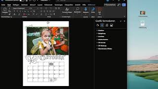 Bastelkalender Kinder Bilddateien in Word oder Pages einfügen [upl. by Nasaj]