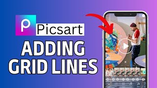 How to Add Grid Lines in Picsart 2024 [upl. by Godfree118]