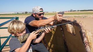 410 Pistol X Bolt Action 22 Pigeon Hunt with My SON [upl. by Annovaj]