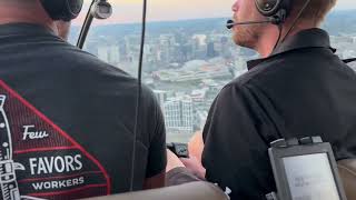 I WENT ON A HELICOPTER OVER DOEN TOWN NASHVILLE [upl. by Ymmas343]