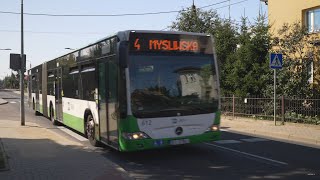 Poland Białystok bus 4 ride from Watykańska to MalmedaZamenhofa [upl. by Ahselrak]