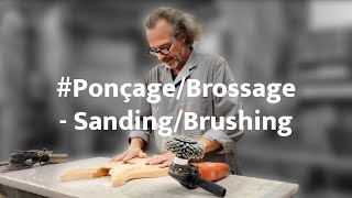 PonçageBrossage  SandingBrushing PRALONG GUITAR FACTORY TOUR [upl. by Keily]