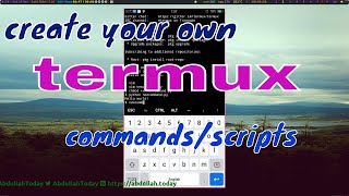 How to create scriptscommands for termux  Termux commands 2020 [upl. by Ellenahc]