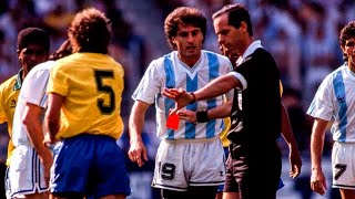 TOP 5 EXPULSIONES de Oscar Ruggeri en la Selección Argentina récord histórico [upl. by Baldwin]