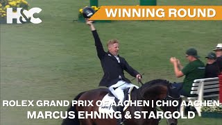 Marcus Ehning amp Stargold Win The Rolex Grand Prix of Aachen 2023 [upl. by Fernande]