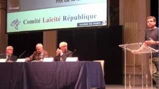 Prix de la Laïcité 2012  Discours de Charb [upl. by Naleag306]