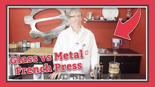 Glass Or Metal French Press Taste Test  Latte Lab [upl. by Venterea]