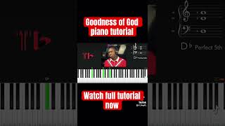 Cece Winans Goodness of God piano [upl. by Yanarp]