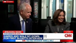 Harris and Walz sit down for 1st indepth interview [upl. by Ab336]