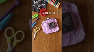 •AAG  Twist open Polaroid card  3D paper craft  Polaroid camera card shorts viralshorts diy [upl. by Aitnic]