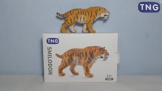 TNG Smilodon T4007 Figure Unboxing amp Review [upl. by Ynnel]