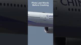 Pilots Last Words Before Crashing 😢😢 [upl. by Ewen]