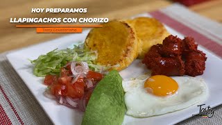 LLAPINGACHOS CON CHORIZO AMBATEÑO… Sabor festivo [upl. by Alludba654]