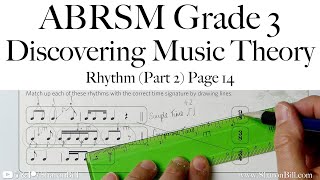 ABRSM Discovering Music Theory Grade 3 Rhythm Part 2 Page 14 with Sharon Bill [upl. by Abijah]