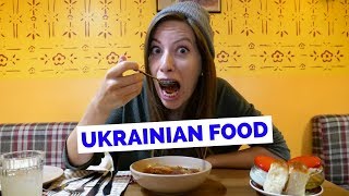 Ukrainian Food Taste Test  5 Dishes to Eat in Kiev Ukraine [upl. by Noonan]