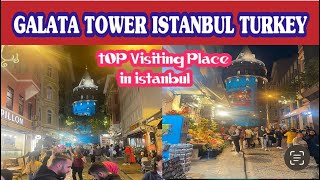 Galata Tower  gaattowe Istanbul Turkey 🇹🇷  visiting place  istanbul turkey viste turkeyvisa [upl. by Latoya]