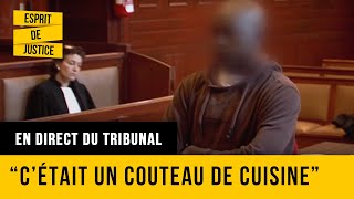 Couteau à la main il agresse sa femme et se retrouve au Tribunal  Tarbes 32  Face au juge [upl. by Parks159]