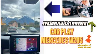 How to install CarPlay for Mercedes 20152017 C W205 [upl. by Gisella]