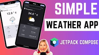 Weather app with Retrofit 🔥  Android Studio  Jetpack Compose 2024 [upl. by Vala]