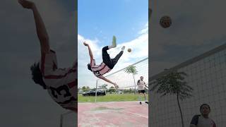 Taping kiri dan teknik ancaman 🤩😱sepaktakraw salto spike [upl. by Ahsam456]