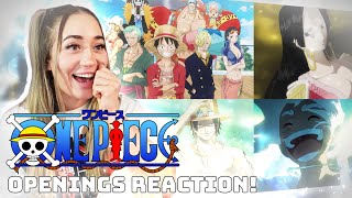 FIRST TIME REACTING to ALL ONE PIECE OPENINGS 126 [upl. by Cheslie]