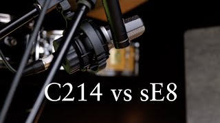 sE8 vs AKG C214 Drum Overhead Mic Shootout [upl. by Nami355]