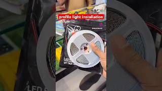 Profile light installation election electician trending interiordesign ledlighting short yt [upl. by Orag665]